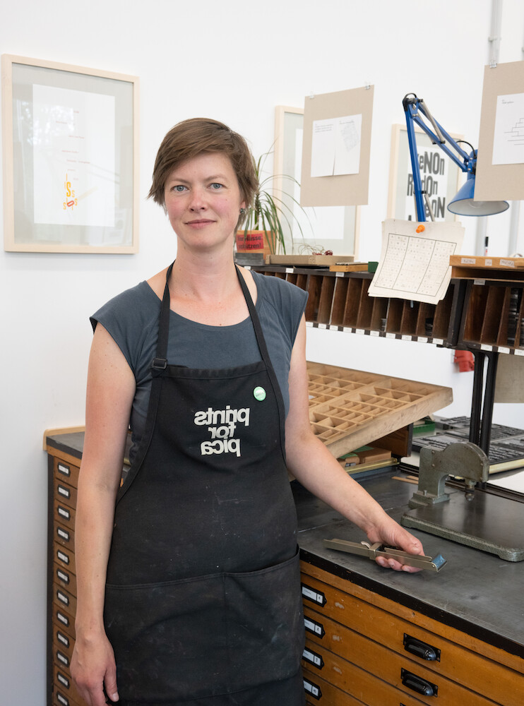 Annegret Frauenlob|Head of the Letterpress Workshop